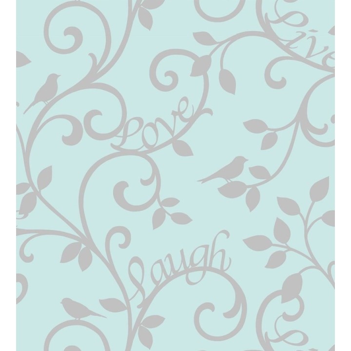 Papel pintado romántico hojas ornamentales - Loving Home 421577