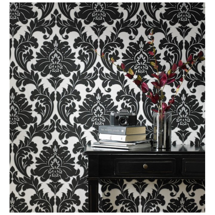 Papel pintado damasco barroco moderno - Giorgio 421583