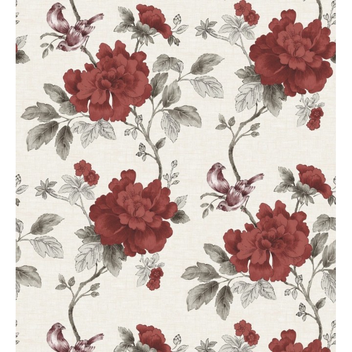 Papel pintado de pájaros y flores clásicas - Floralie 421589