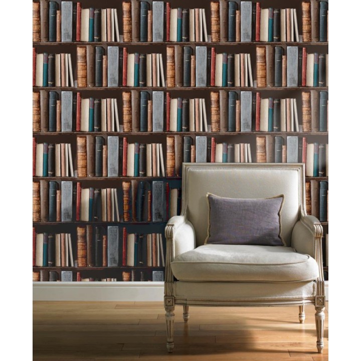 Papel pintado estantería de libros antiguos - Classic Novels 421593
