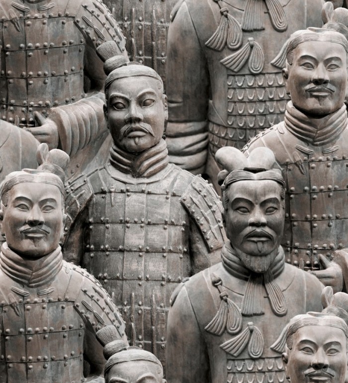 Papel pintado con guerreros de terracota chinos estilo oriental - Tianjin 421603