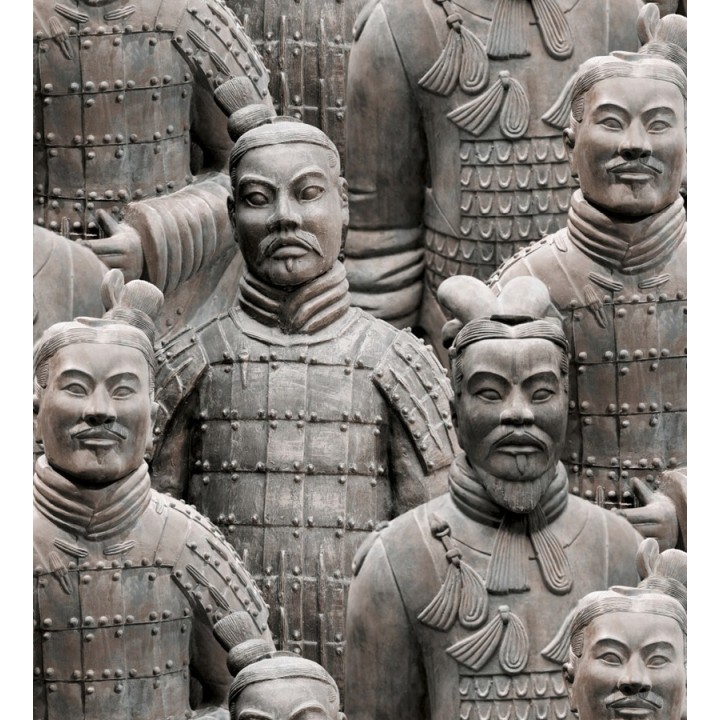Papel pintado con guerreros de terracota chinos estilo oriental - Tianjin 421603