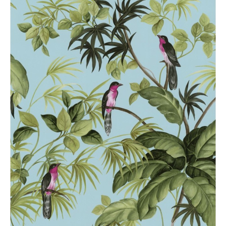 Papel pintado de pájaros y plantas tropicales - Tropical Birds 421605