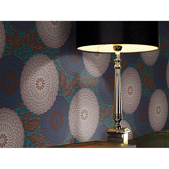 Papel pintado flor geométrica nórdica - Lomba Nordic 421637