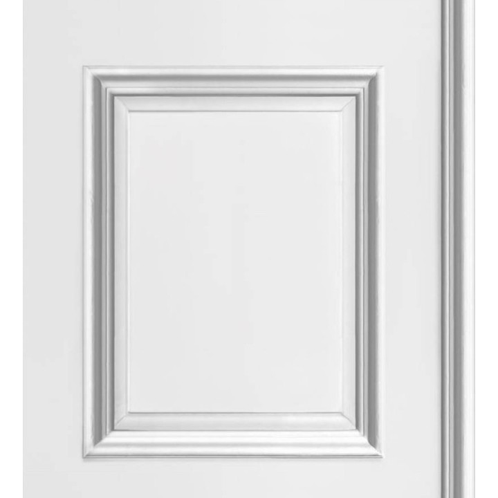 Papel pintado casetones de escayola clásico blanco - Venice 421649