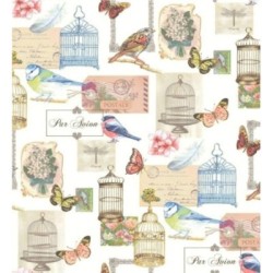 Papel pintado Postcard Birds 421650