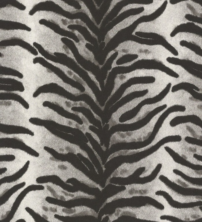 Papel pintado piel de tigre blanco y negro curtida - Datoyga 453141