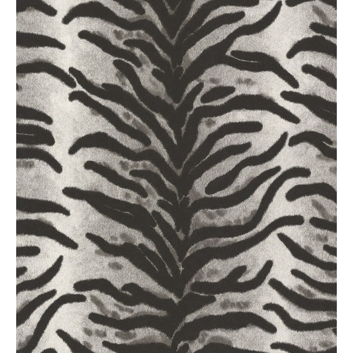 Papel pintado piel de tigre blanco y negro curtida - Datoyga 453141
