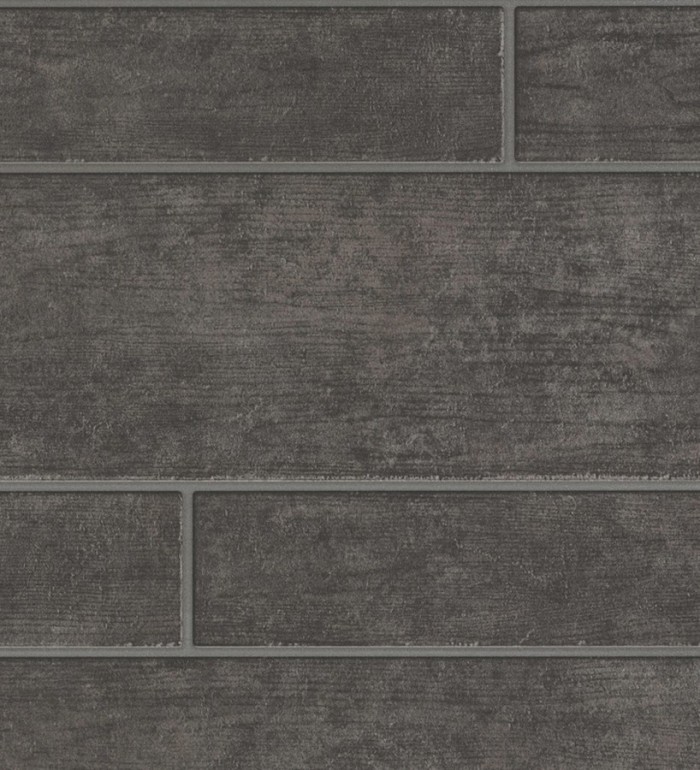 Papel pintado ladrillos estilo feng shui color oscuro - Melicena 453143