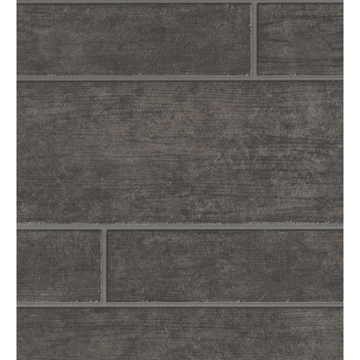 Papel pintado ladrillos estilo feng shui color oscuro - Melicena 453143