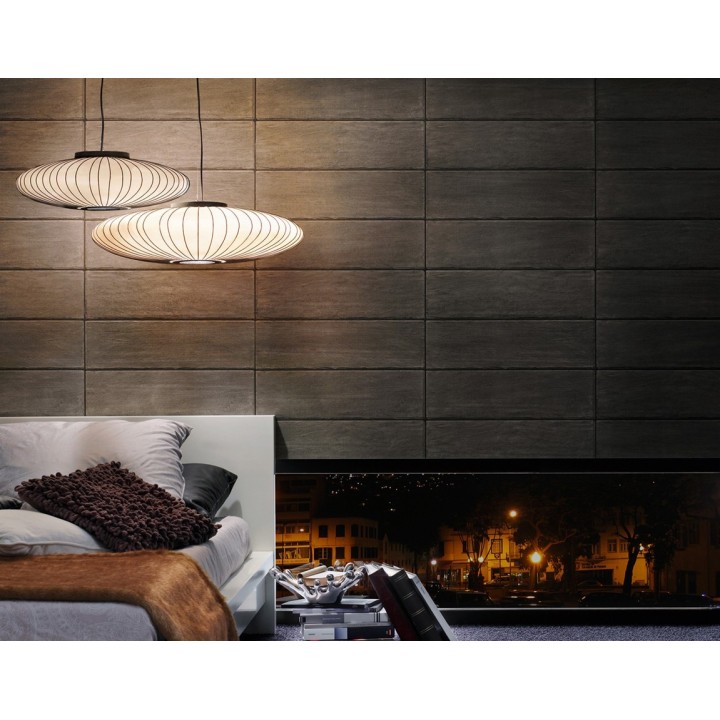 Papel pintado minimalista vinílico de madera gris marengo - Melide 453153