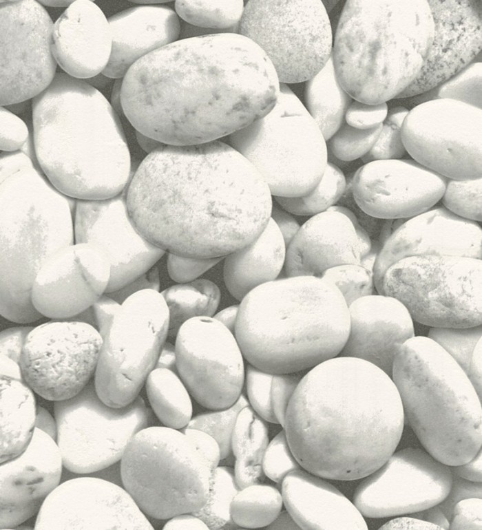 Papel pintado piedras de río estilo minimalista fotográfico - Ebro 453160