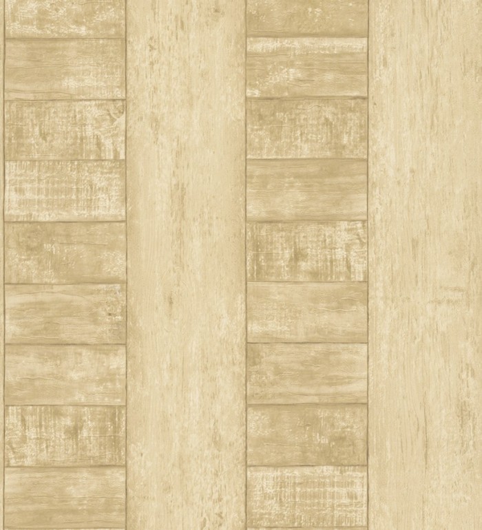 Papel pintado tablas de madera vinílico color haya - Goleta 453163