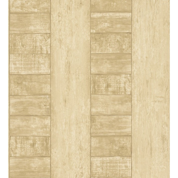 Papel pintado tablas de madera vinílico color haya - Goleta 453163