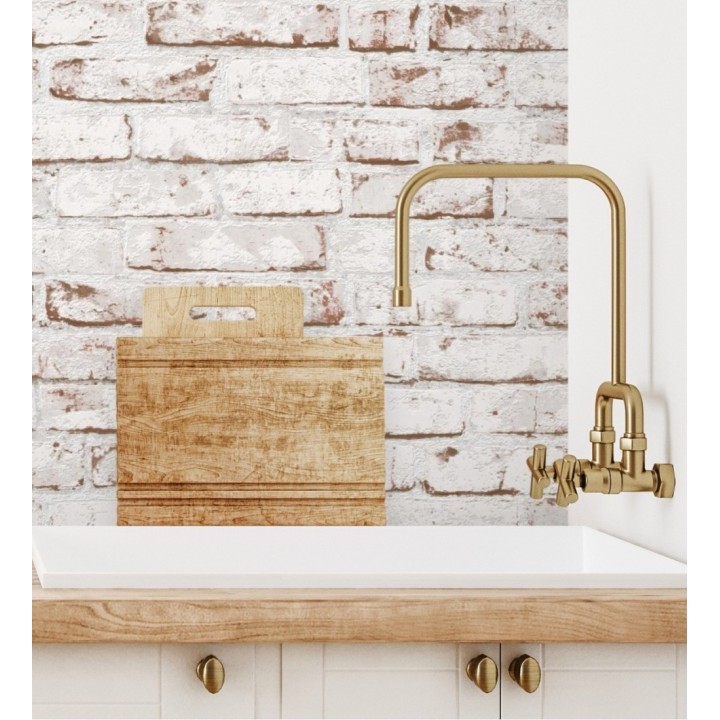 Papel pintado ladrillo vinílico desgastado textura superealista - Nevada 453169