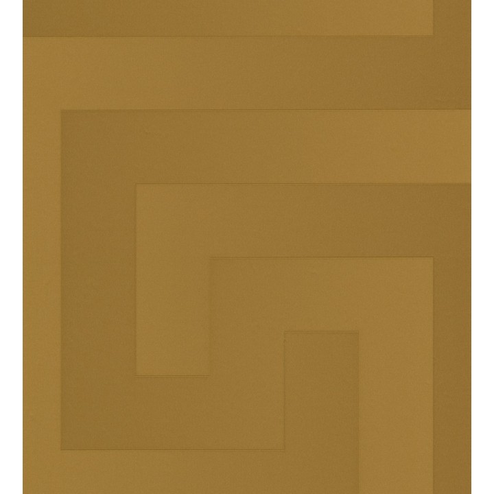 Papel pintado laberinto romano metalizado dorado bronce - Flavio 453385