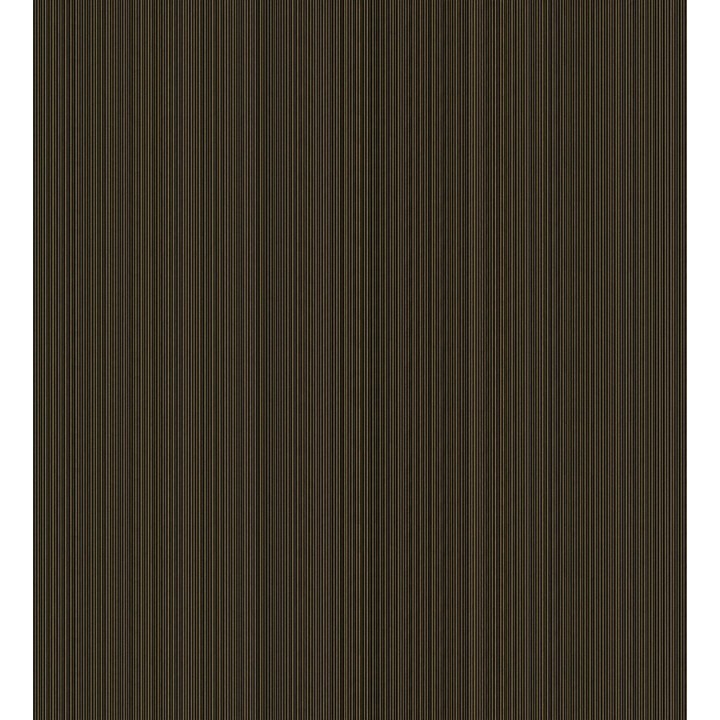 Papel pintado rayas diplomática veteada dorado fondo negro - Ocelo 453394