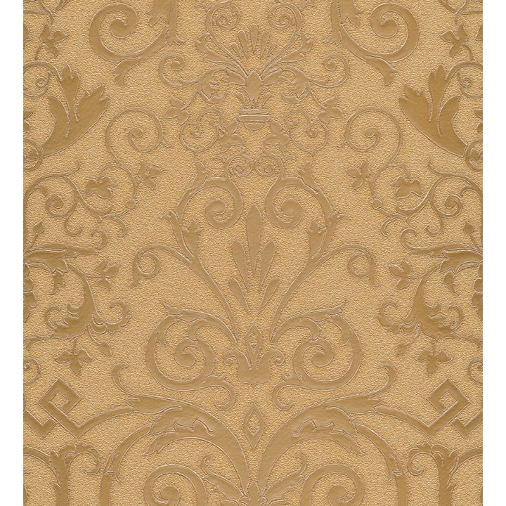 Papel pintado damasco barroco dorado metalizado clásico - Saltanis 453399