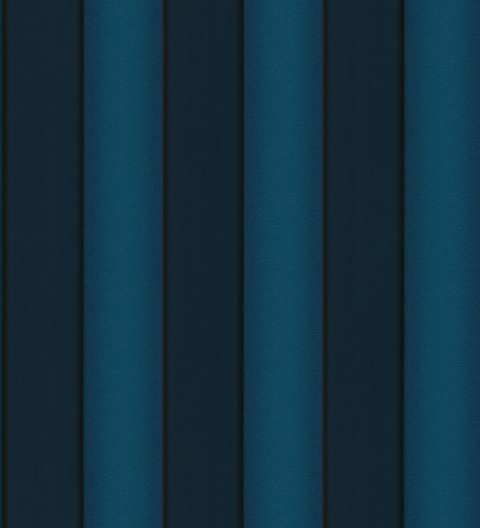 Papel pintado rayas modernas azul cobalto y azul azabache - Raya Saltanis 453405