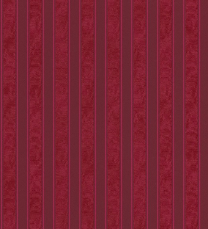 Papel pintado rayas clásicas enteladas rojo pasión - Raya Royal Palace 453420