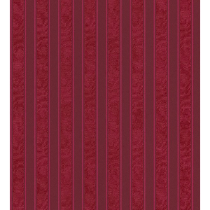 Papel pintado rayas clásicas enteladas rojo pasión - Raya Royal Palace 453420