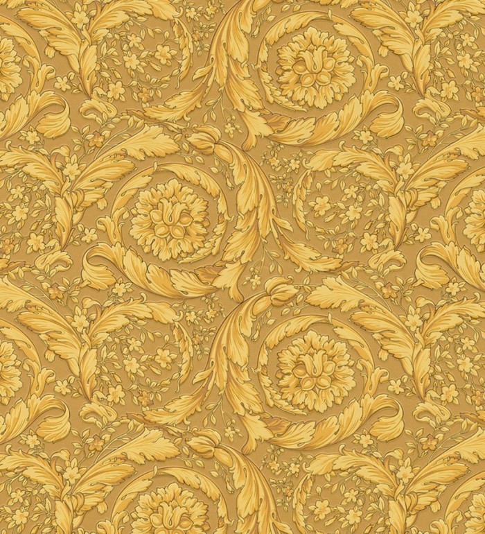 Papel pintado barroco italiano dorado de lujo - Orsini 453430