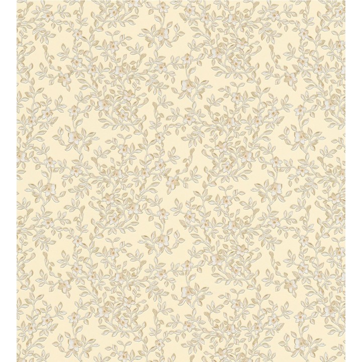 Papel pintado flores románticas beige estilo inglés - Lulú 453432