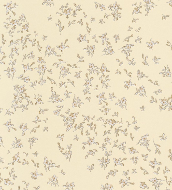 Papel pintado flores vintage beige con estilo - Florencia 453436