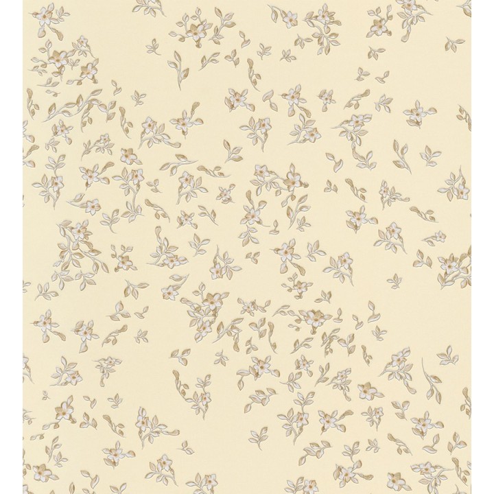 Papel pintado flores vintage beige con estilo - Florencia 453436