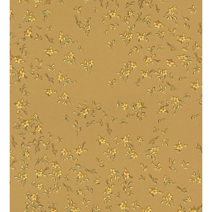 Papel pintado flores vintage doradas con estilo - Florencia 453438