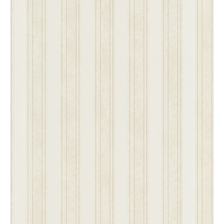Papel pintado rayas clásicas blanco nacarado - Raya Fancelli 453444