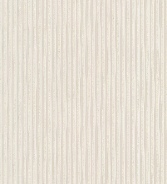 Papel pintado rayas finas blanco metalizado - Raya Lulú 453448