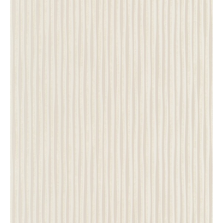 Papel pintado rayas finas blanco metalizado - Raya Lulú 453448