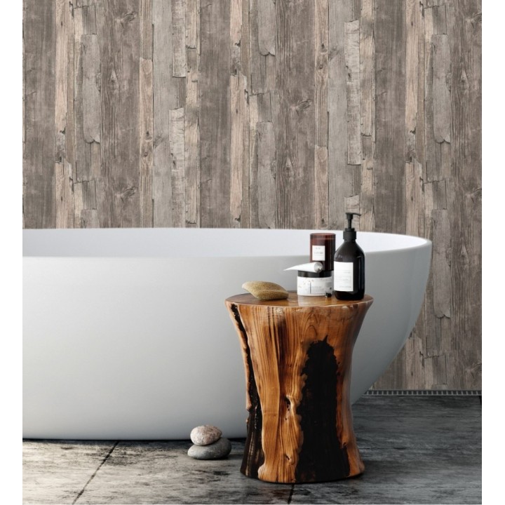 Papel pintado madera desgastada natural estilo rústico - Antares 453786