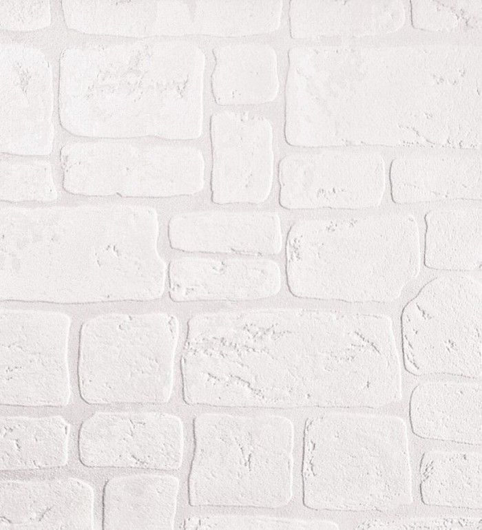 Papel pintado muro blanco de piedra moderno - Portland 453817