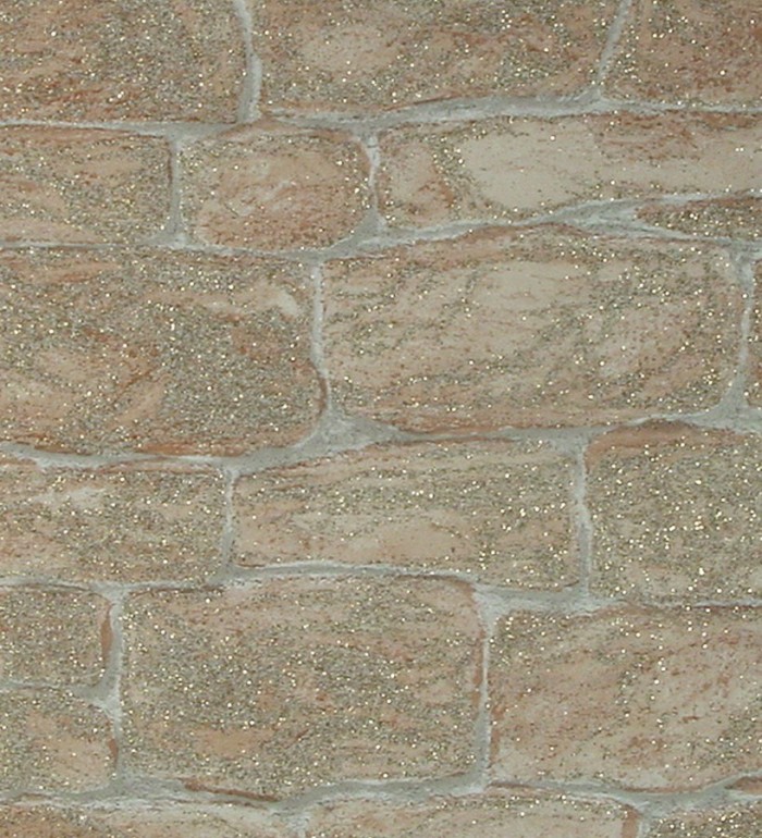 Papel pintado imitación muro de piedra rústico - Galius 453818