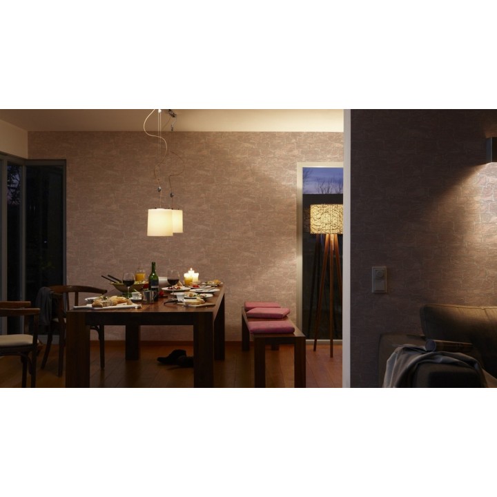 Papel pintado imitación muro de piedra rústico - Galius 453818