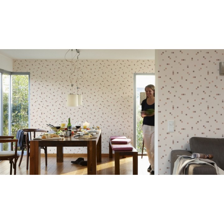 Papel pintado azulejo gresite para baños y cocinas - Ganges 453821