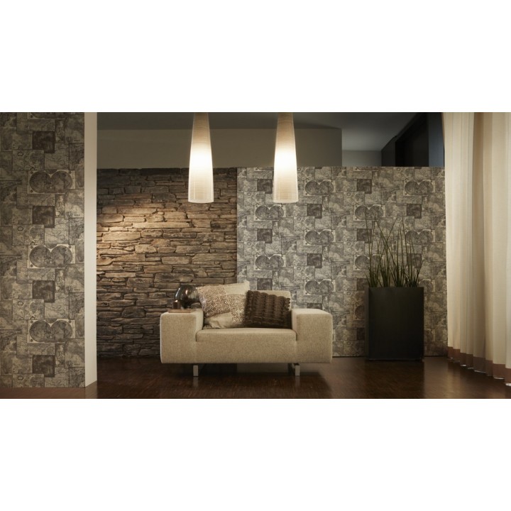 Papel pintado collage de mapas cartográficos blanco y negro - Pacifique 453834