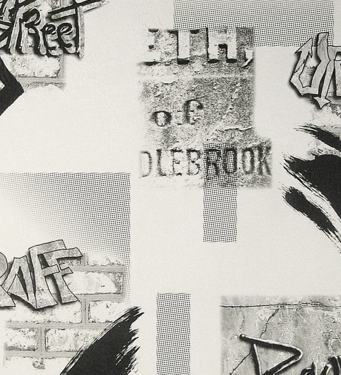 Papel pintado letras de graffiti estilo urbano juvenil - Fekner 453842