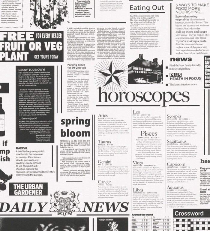 Papel pintado collage de periódicos - Batang 453850