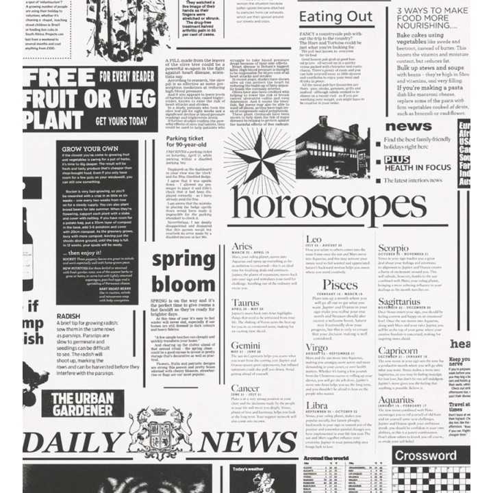 Papel pintado collage de periódicos - Batang 453850