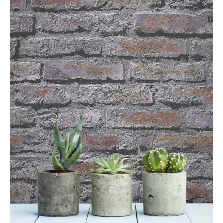 Papel pintado ladrillo estilo industrial - Layton 453862