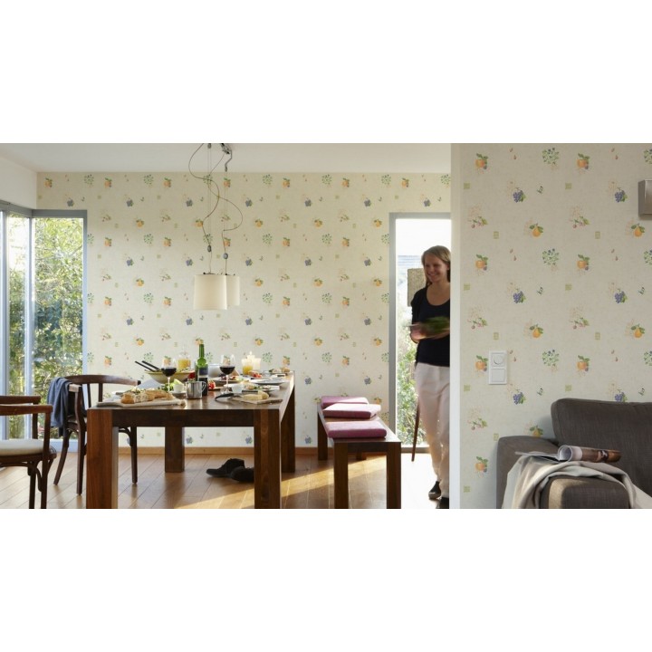 Papel pintado frutas y flores para cocinas - Trebia 453864