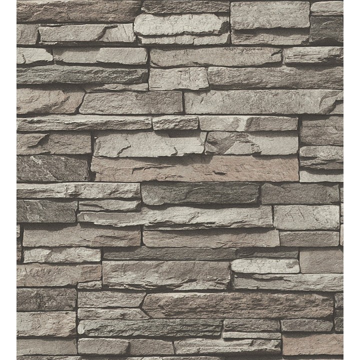 Papel pintado efecto piedra pizarra superlavable vinílico - Didio 453869