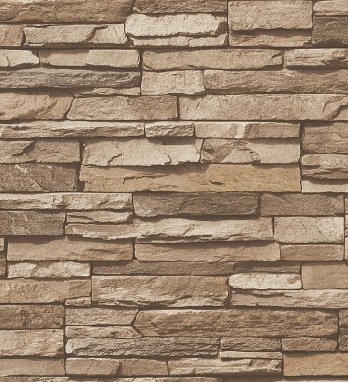 Papel pintado efecto piedra pizarra superlavable vinílico - Didio 453870