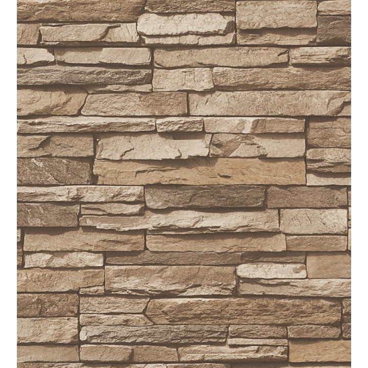 Papel pintado efecto piedra pizarra superlavable vinílico - Didio 453870