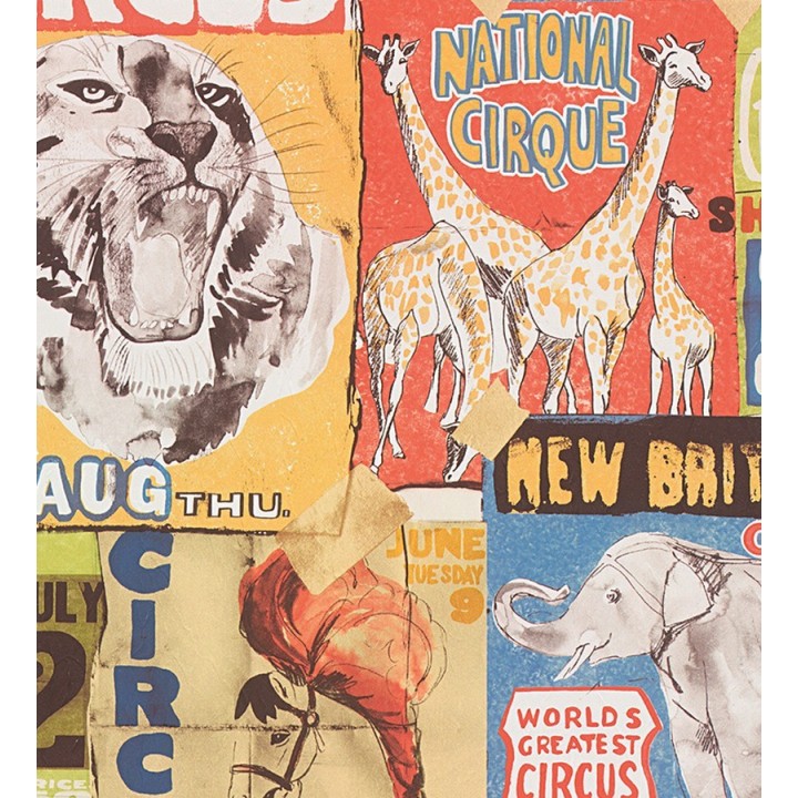 Papel pintado collage de carteles de circo - Boccioni 453878