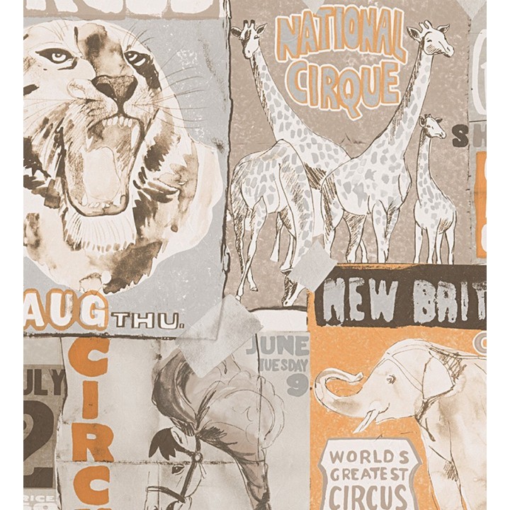Papel pintado collage de carteles de circo - Boccioni 453879