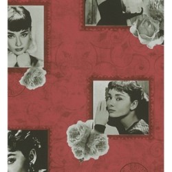 Papel pintado Audrey Hepburn Stamps 453886